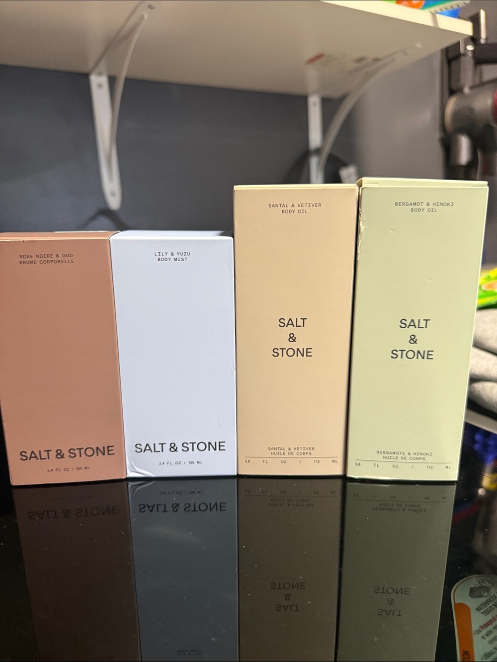 Salt & Stone Women's Body Oil & Mist Set - Beige, White, Tan, Light Green